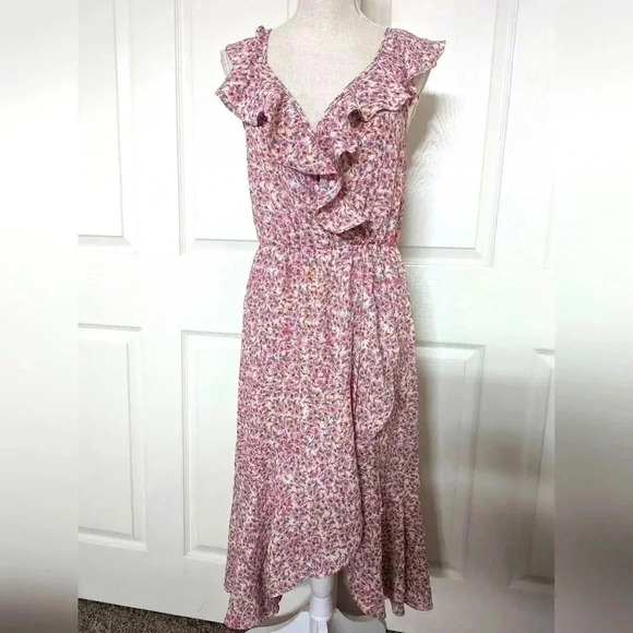 Socialite Dresses & Skirts - Socialite Floral Hi-low Ruffle Dress